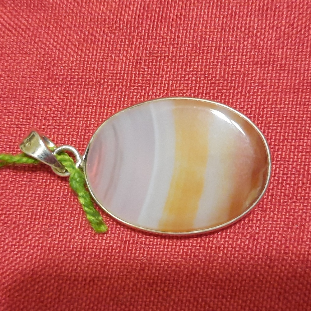 BOTSWANIA LACE…NEW Sterling silver. Botswana lace agate - Picture 2 of 7